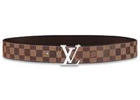 Louis Vuitton Initiales Reversible Belt Damier Ebene 40MM Brown
