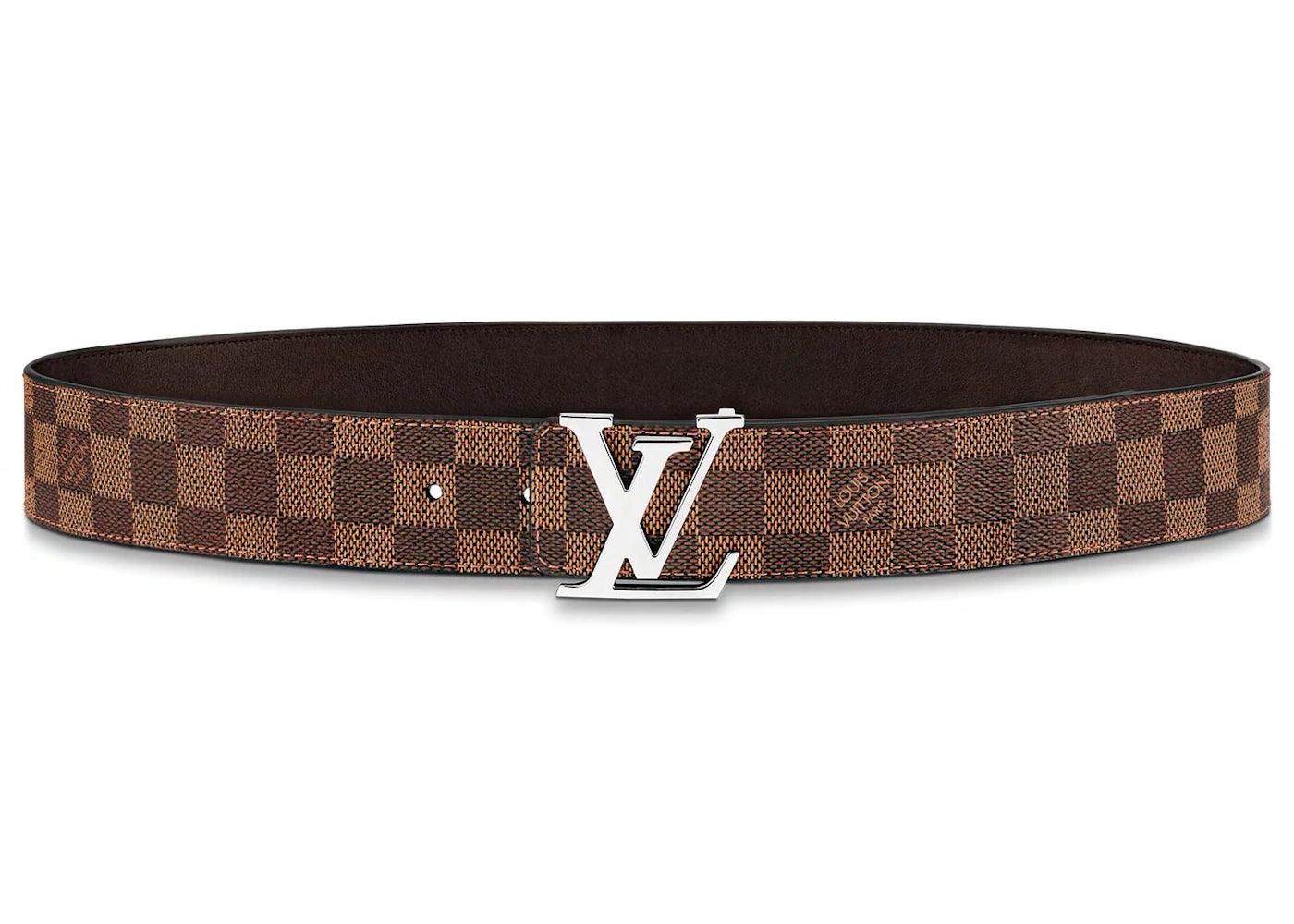 Louis Vuitton Initiales Reversible Belt Damier Ebene 40MM Brown - vue secondaire A