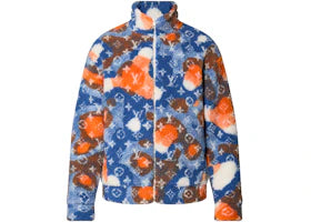 Louis Vuitton Jacquard Camo Fleece Blouson Blue/Orange/White