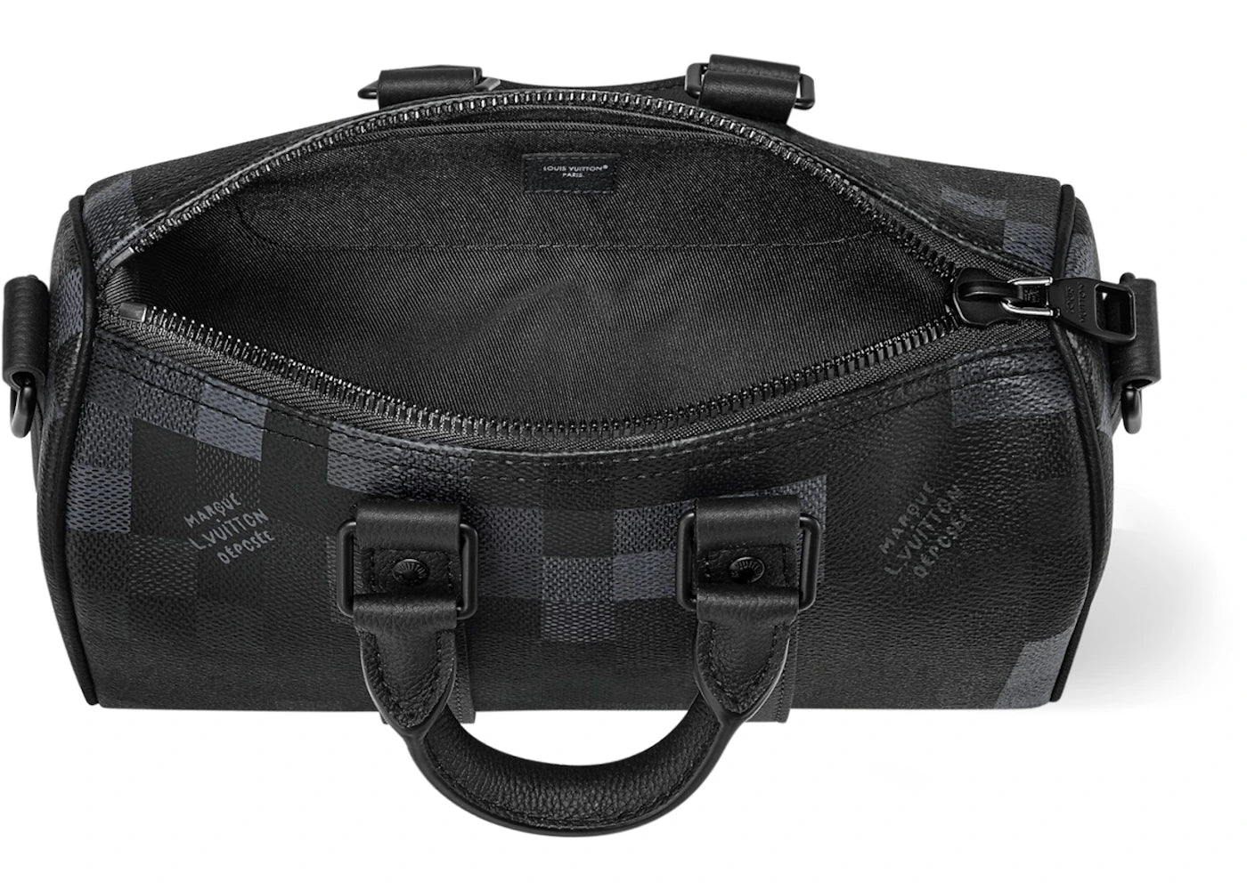 Louis Vuitton Keepall Bandouliere 25 Black - vue secondaire B