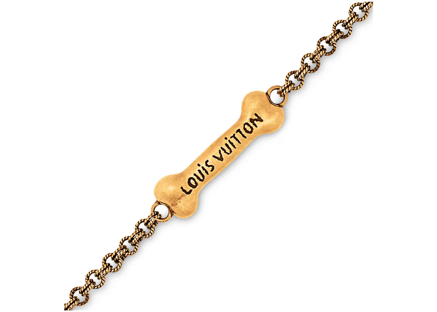 Louis Vuitton LV Bone Bracelet Gold - vue secondaire A