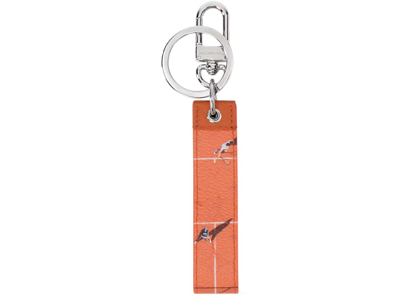 Louis Vuitton LV Dragonne Sport Key Holder And Bag Charm Tennis Orange - vue secondaire A