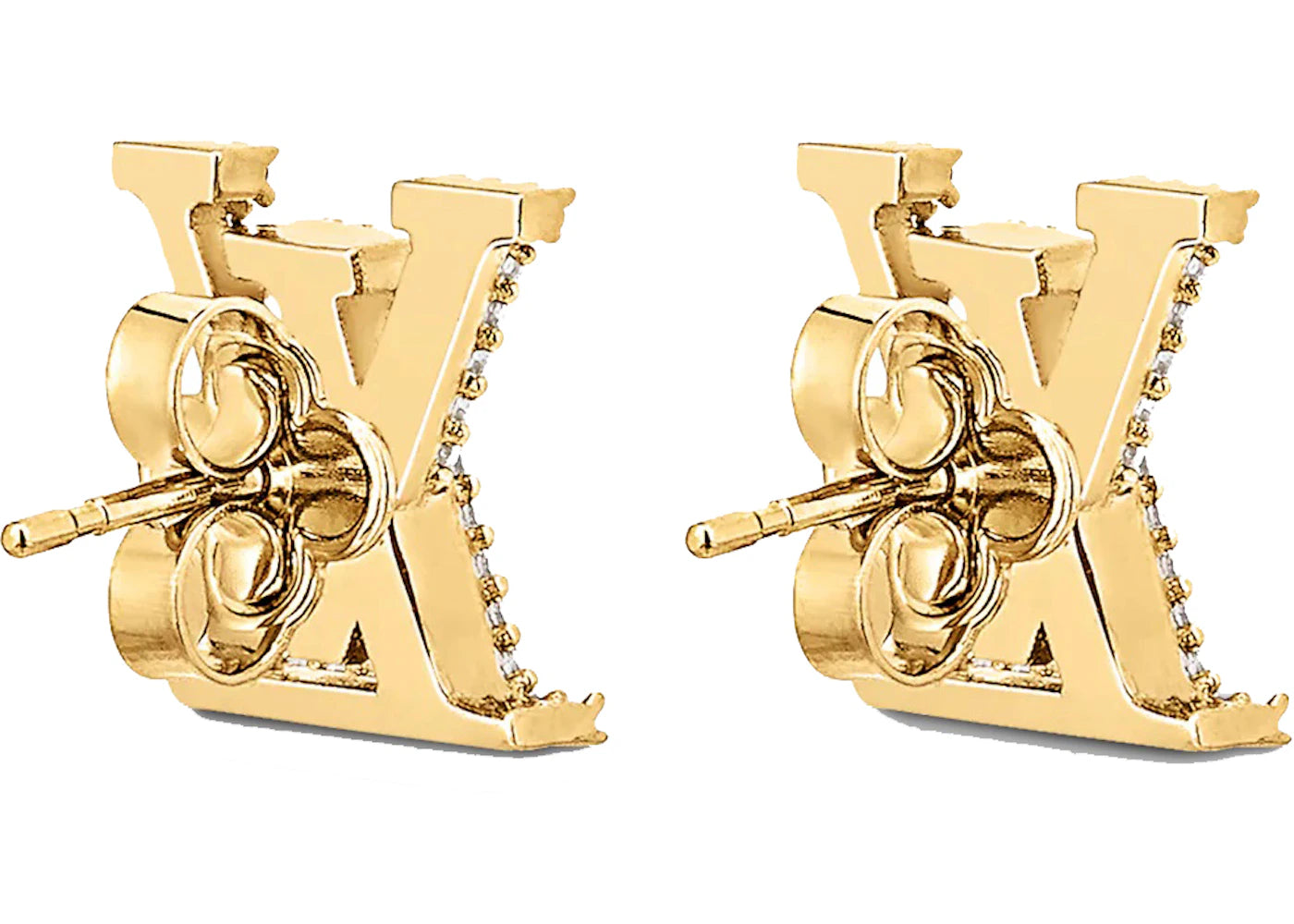 Louis Vuitton LV Iconic Earrings Gold/Rhinestone - vue secondaire B