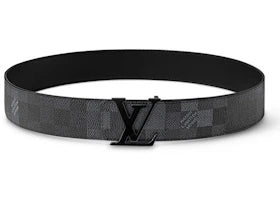 Louis Vuitton LV Initiales Damoflage 40mm Reversible Belt Black - vue 360
