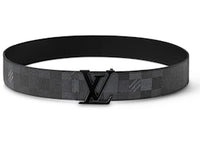 Louis Vuitton LV Initiales Damoflage 40mm Reversible Belt Black