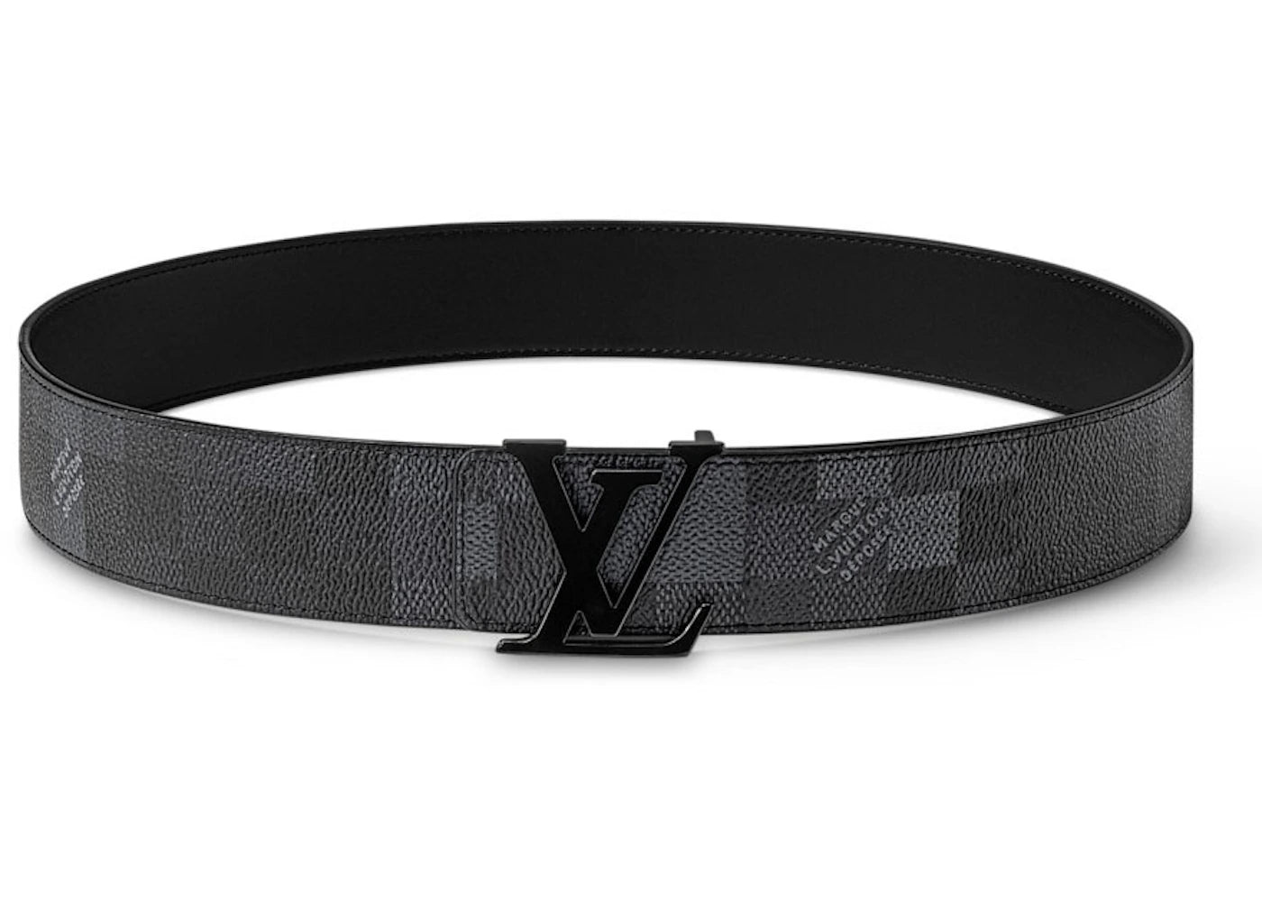 Louis Vuitton LV Initiales Damoflage 40mm Reversible Belt Black - vue secondaire A