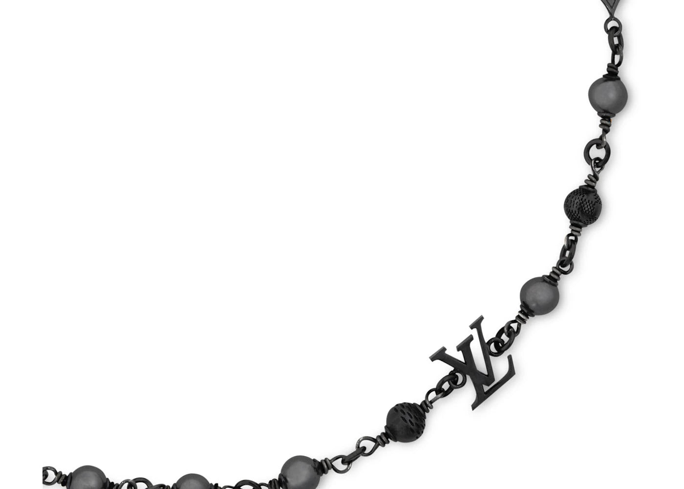 Louis Vuitton LV Pearls Necklace Black - vue secondaire B