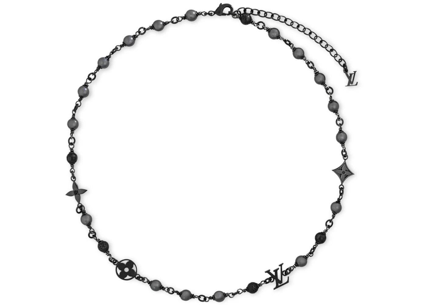 Louis Vuitton LV Pearls Necklace Black - vue secondaire A