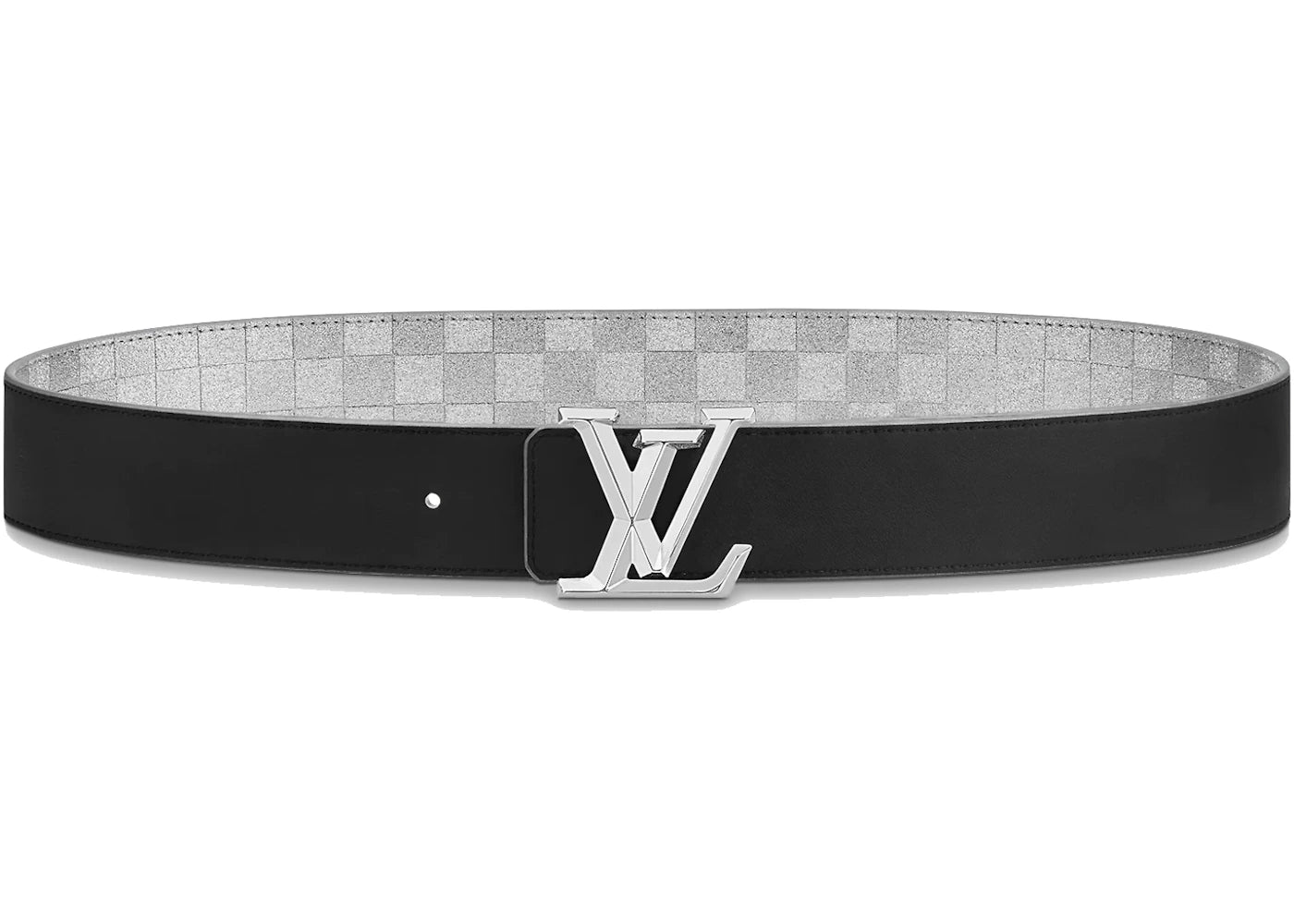 Louis Vuitton LV Pyramide Glitter 40MM Reversible Belt Silver/Black - vue secondaire B