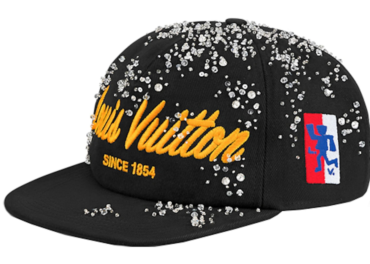 Louis Vuitton LV Script Crystals Cap Black - vue 360