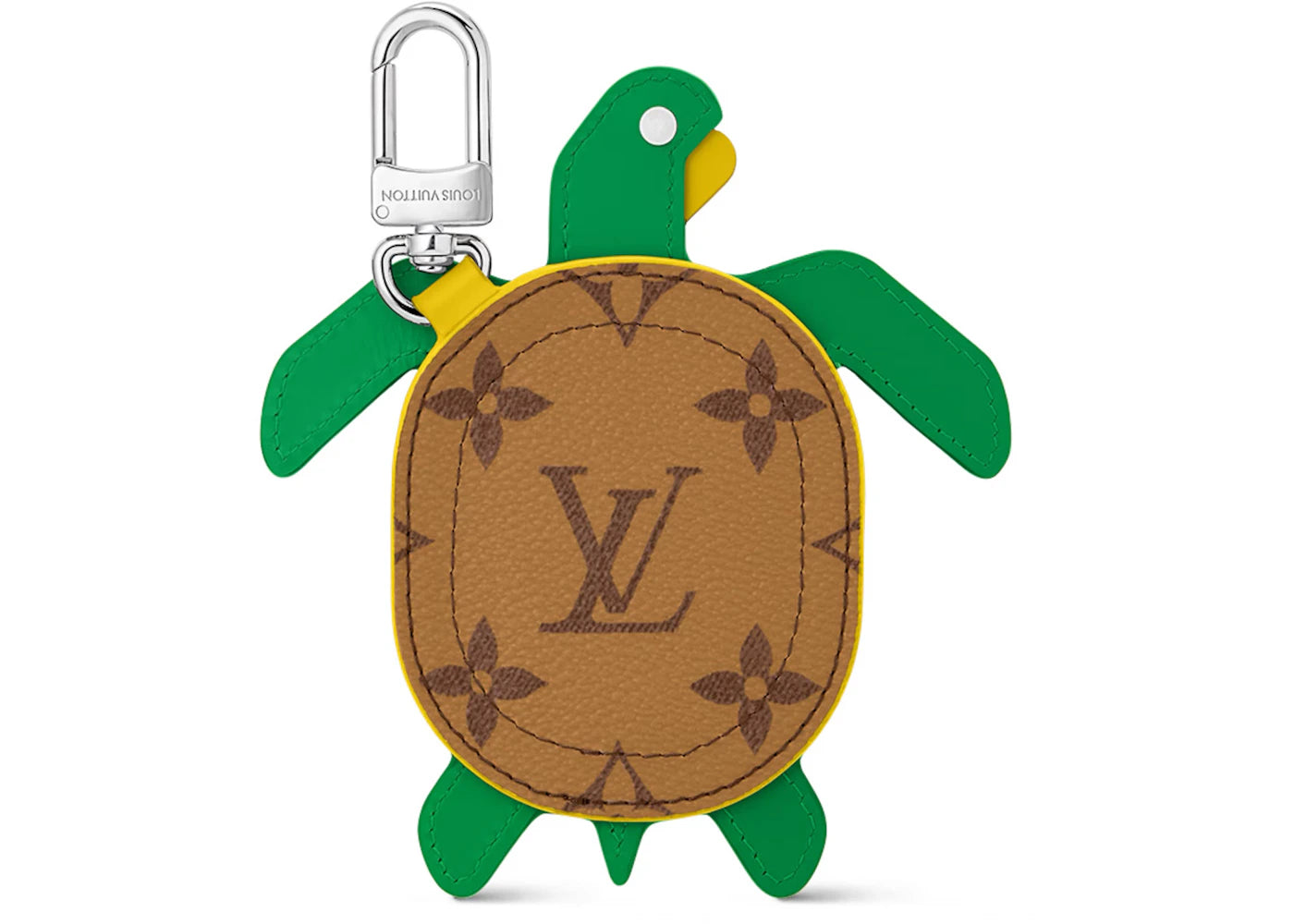Louis Vuitton LV Turtle Pouch Bag Charm Brown - vue secondaire B