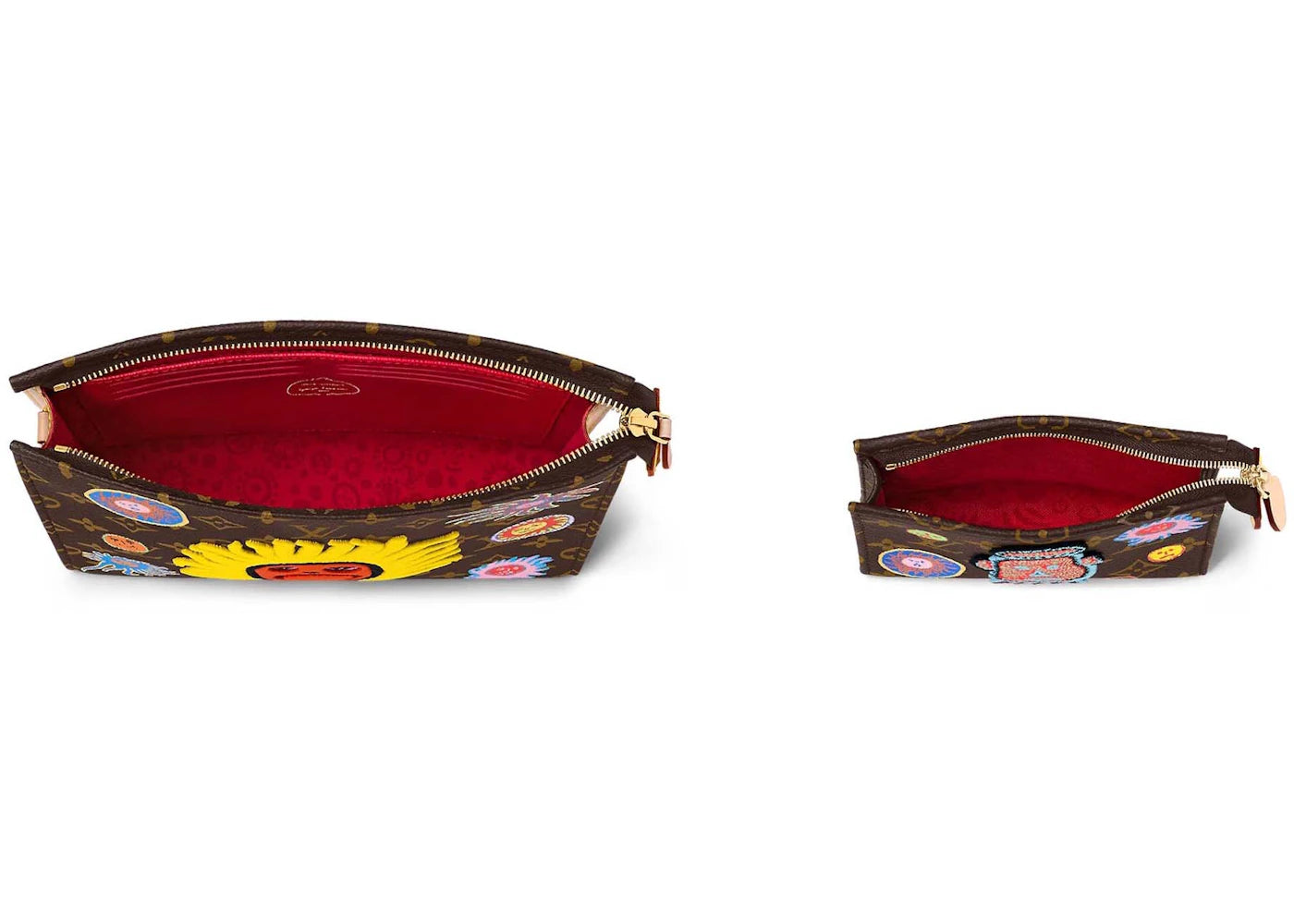 Louis Vuitton LV x YK Toiletry Pouch On Chain Face Print and Embroidery