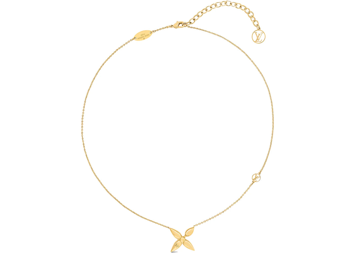 Louis Vuitton Louisette Necklace Gold - vue secondaire A
