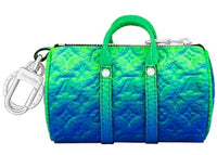 Louis Vuitton Mini Keepall Earphones Pouch Taurillon Illusion Blue/Green