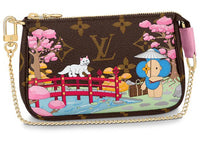 Louis Vuitton Mini Pochette Accessoires Monogram Vivienne Wisteria Pink