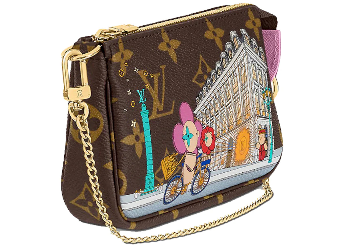 Louis Vuitton Mini Pochette Accessoires Vivienne Holiday Monogram Canvas/Pink - vue secondaire B