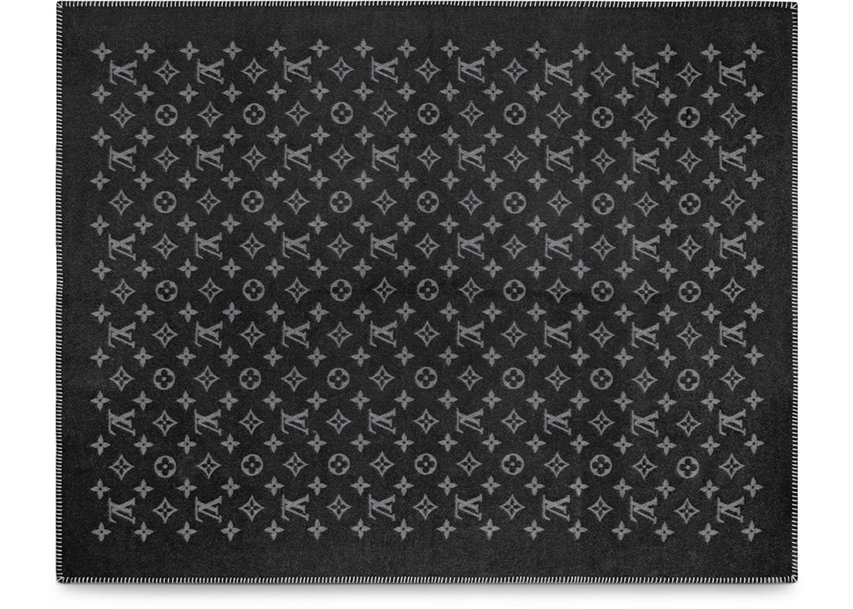 Louis Vuitton Monogram Eclipse Blanket Black/Gray - vue secondaire B