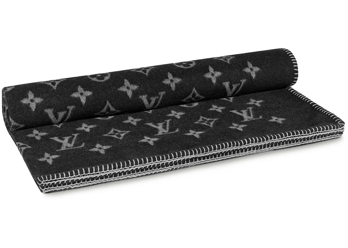 Louis Vuitton Monogram Eclipse Blanket Black/Gray - vue secondaire A