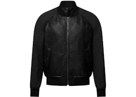 Louis Vuitton Monogram Leather Mix Tracksuit Blouson Black - vue 360
