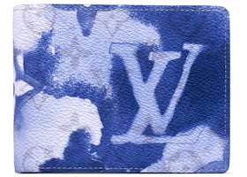 Louis Vuitton Multiple Wallet Watercolor Blue - vue 360