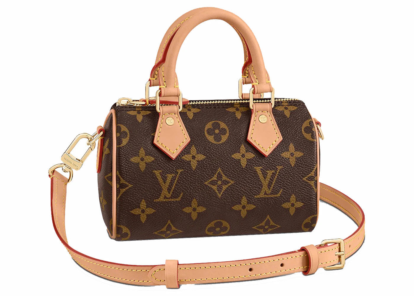 Louis Vuitton Nano Speedy Monogram Canvas Brown - vue 360
