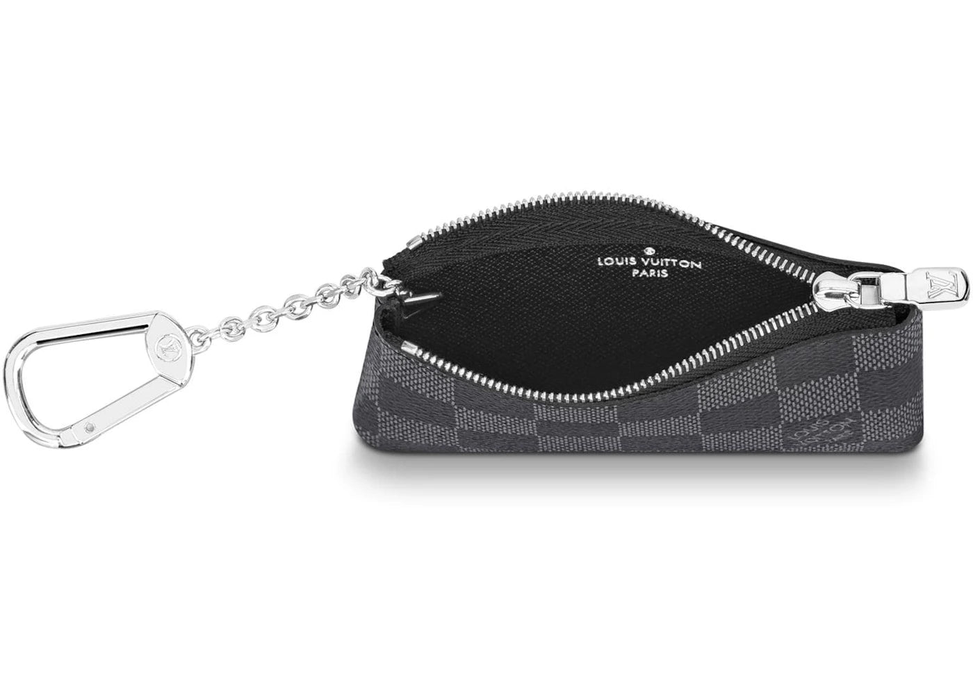 Louis Vuitton Pochette Cle Key Pouch Damier Graphite Black/Gray
