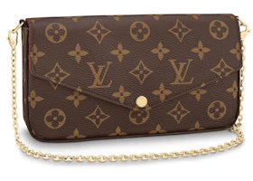 Louis Vuitton Pochette Felicie Monogram Fuchsia Lining - vue 360