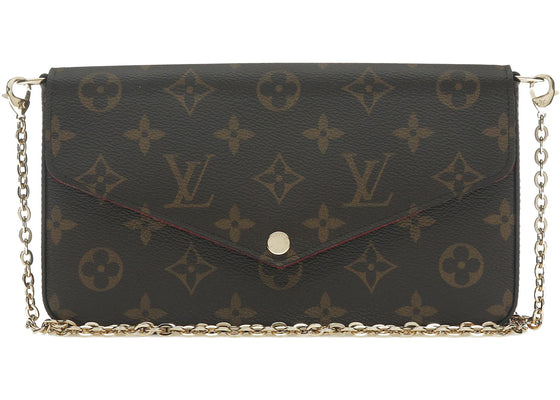 Louis Vuitton Pochette Felicie Monogram (Without Accessories) Fuchsia Lining sneakers - authentic Louis Vuitton shoes