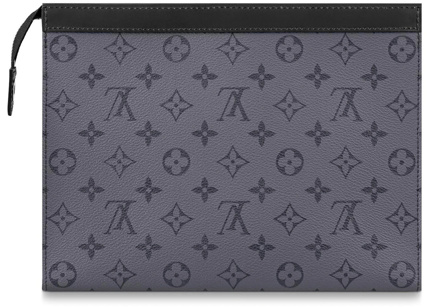 Louis Vuitton Pochette Voyage Monogram Eclipse Reverse MM Gray - vue secondaire B