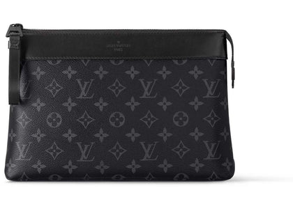 Louis Vuitton Pochette Voyage Souple Monogram Eclipse - authentic Louis Vuitton product