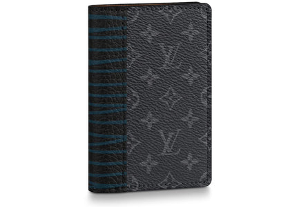 Louis Vuitton Pocket Organizer Monogram Eclipse (3 Card Slot) Patchwork Multicolor - authentic Louis Vuitton product