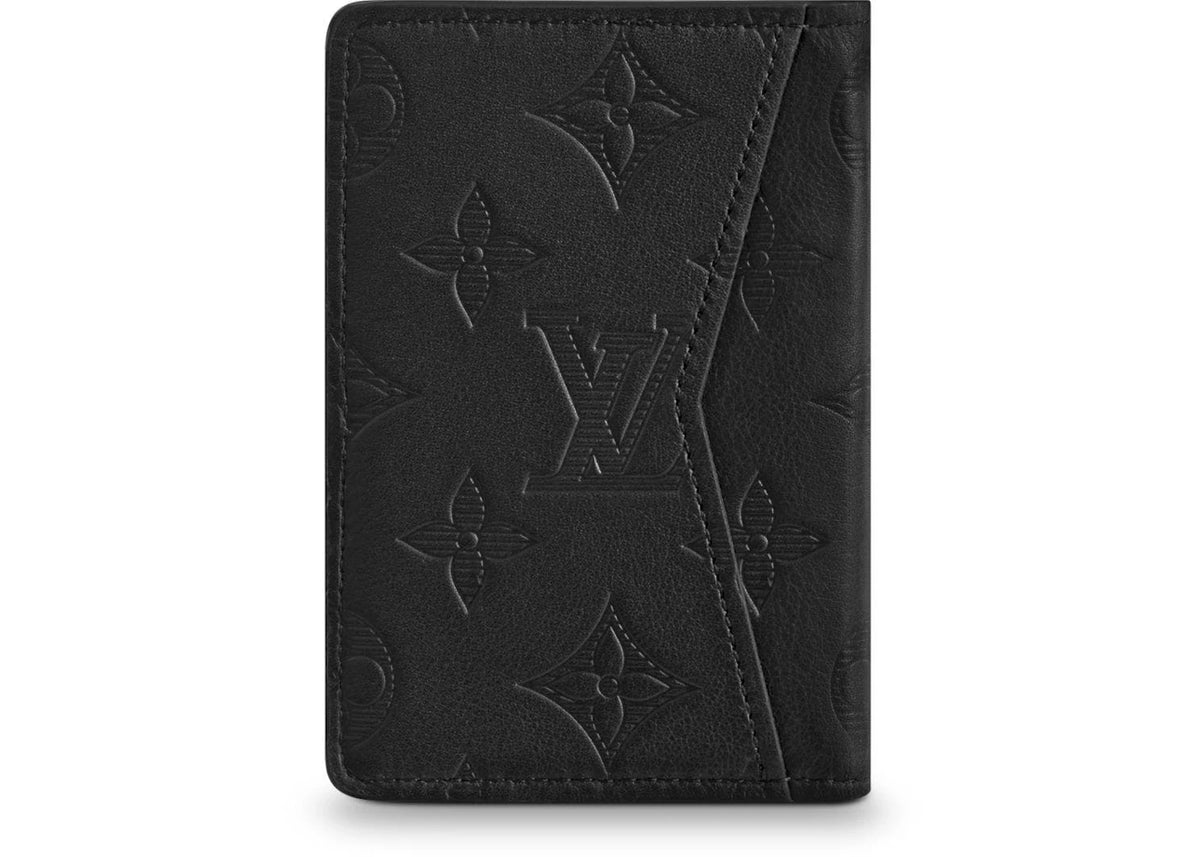 Louis Vuitton Pocket Organizer Monogram Shadow Black - vue secondaire B