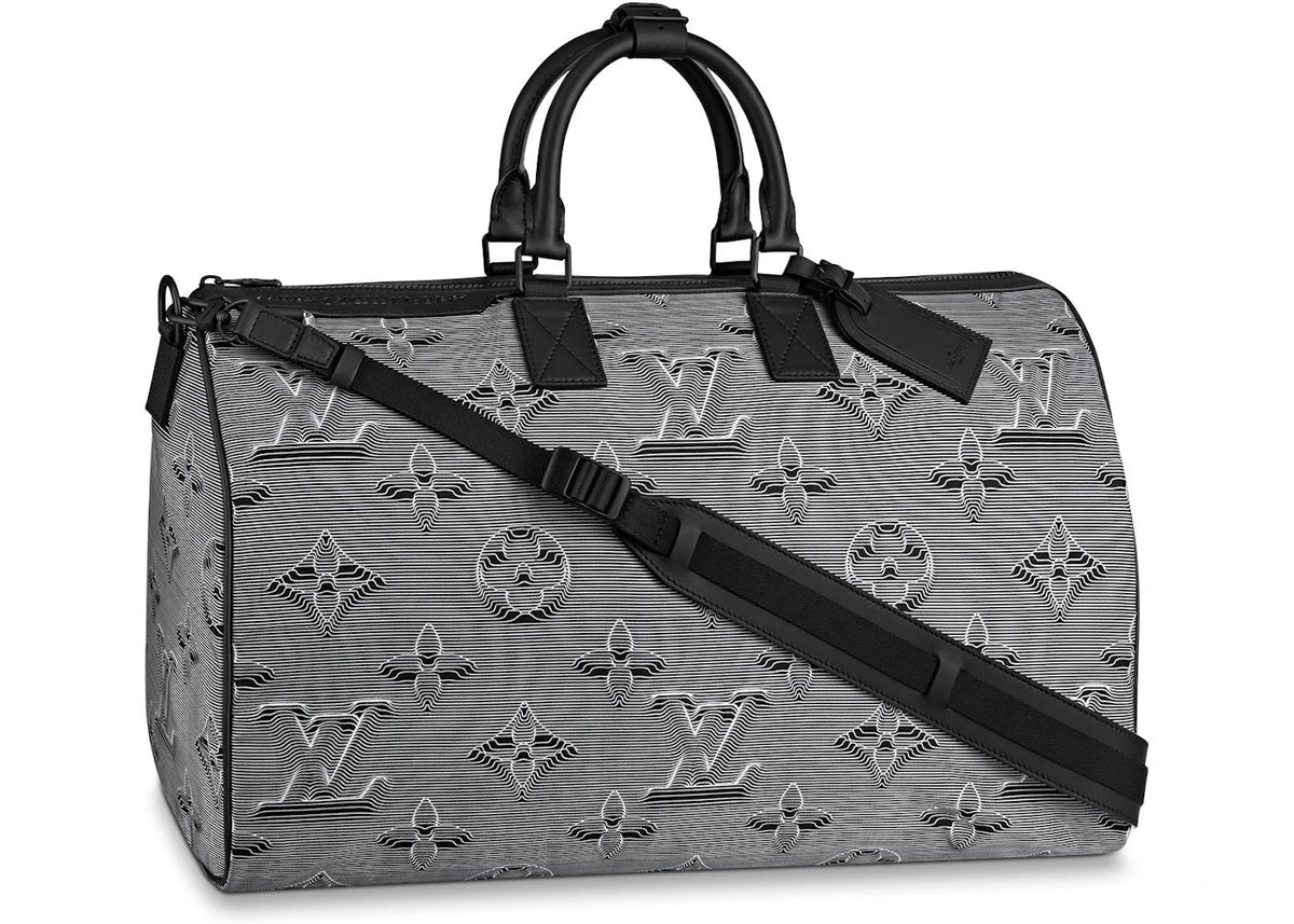 Louis Vuitton Reversible Keepall Bandouliere Monogram 3D 50 Rainbow/Gray/Black - vue secondaire A