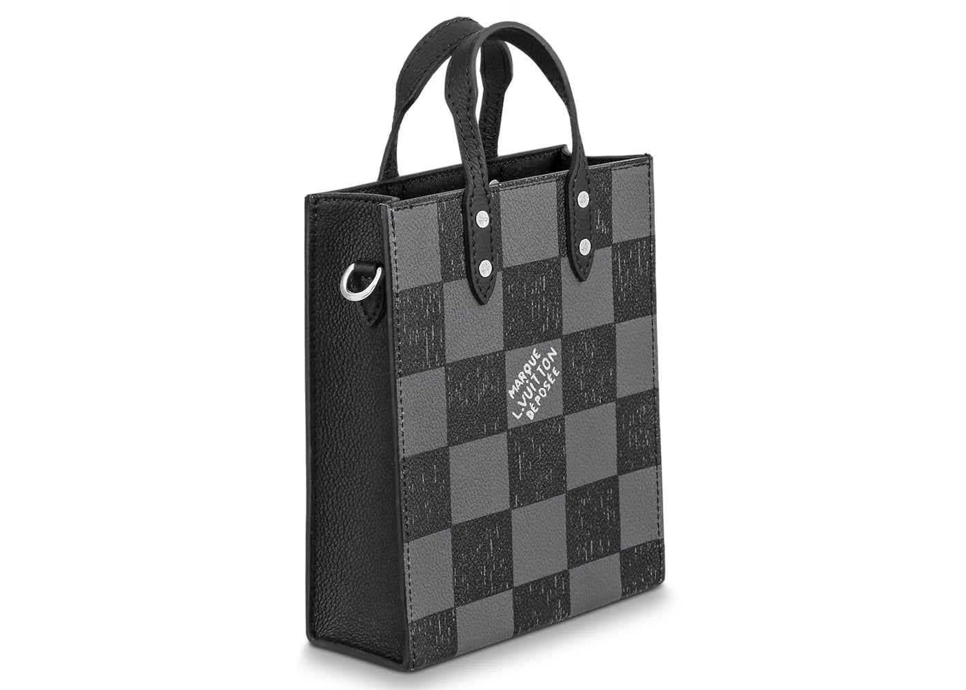 Louis Vuitton Sac Plat XS Graphite Black - vue secondaire B