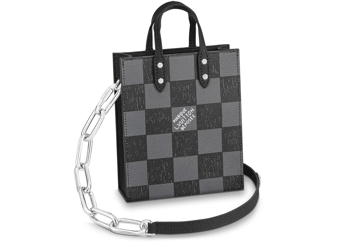 Louis Vuitton Sac Plat XS Graphite Black - vue secondaire A