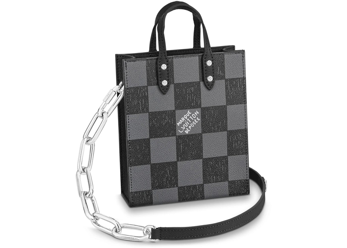 Louis Vuitton Sac Plat XS Graphite Black - vue 360