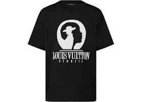 Louis Vuitton Short-Sleeved Cotton Intarsia Crewneck Dark Grey