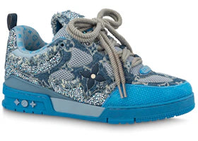Louis Vuitton Skate Trainer Blue Swarovski Monogram
