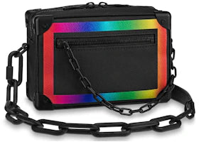 Louis Vuitton Soft Trunk Taiga Mini Black/Rainbow - vue 360