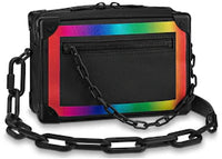 Louis Vuitton Soft Trunk Taiga Mini Black/Rainbow