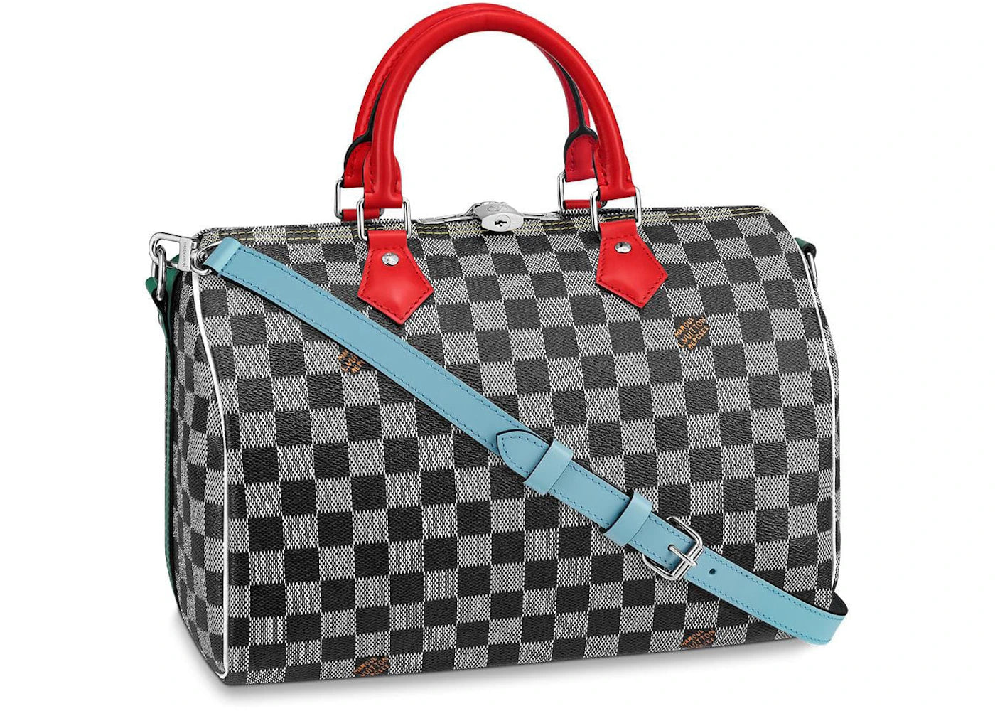 Louis Vuitton Speedy Bandouliere Damier 30 Black/White - vue secondaire A