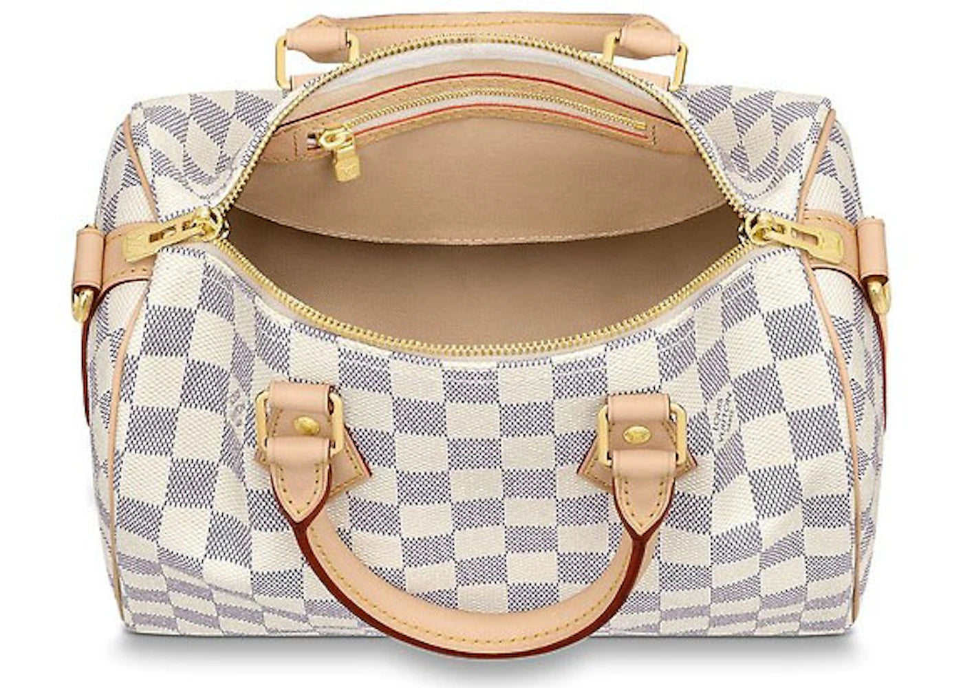 Louis Vuitton Speedy Bandouliere Damier Azur 25 White/Blue - vue secondaire B