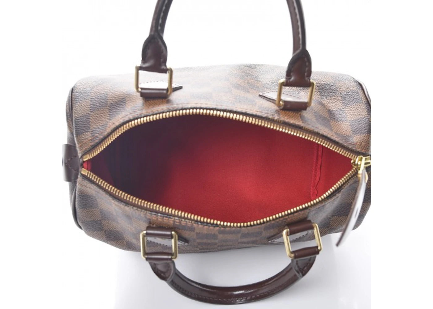 Louis Vuitton Speedy Bandouliere Damier Ebene Time Trunk 25 Brown Multicolor - vue secondaire B