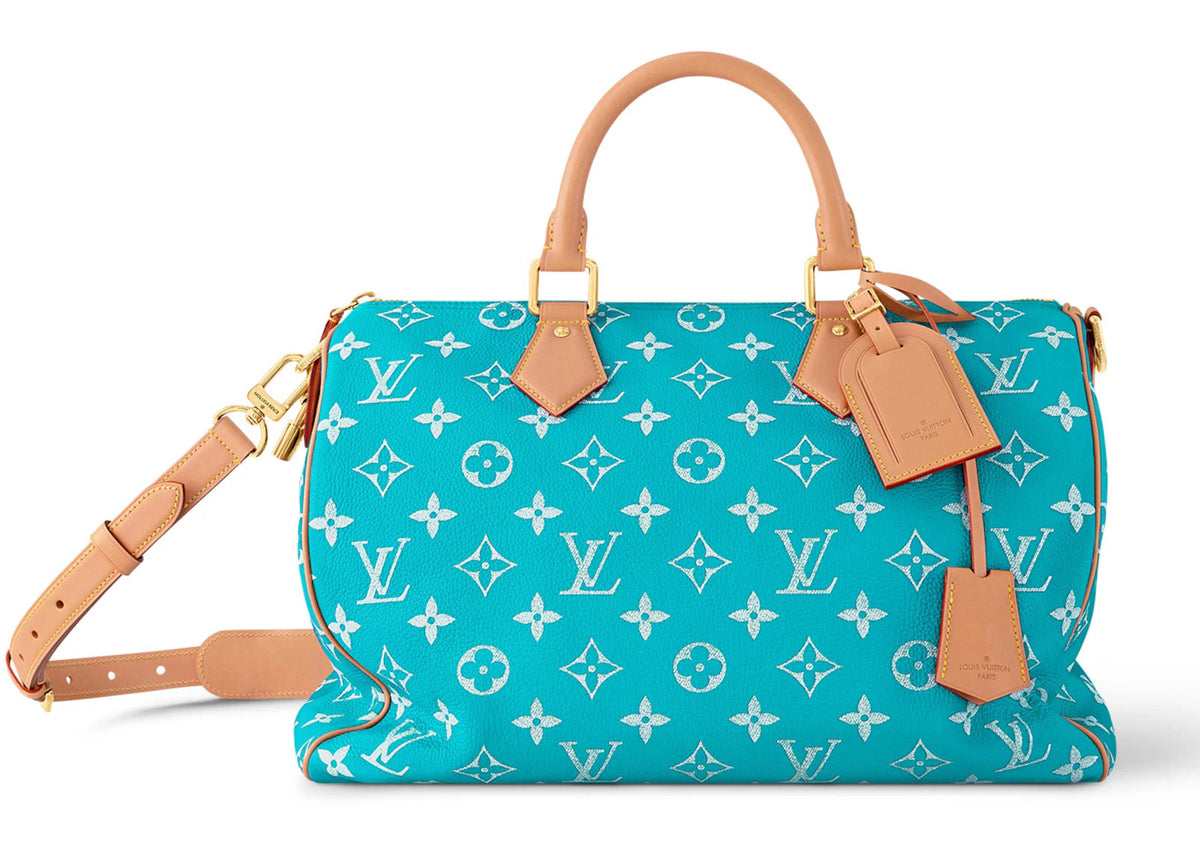 Louis Vuitton Speedy P9 Bandouliere 40 Turquoise - vue secondaire A