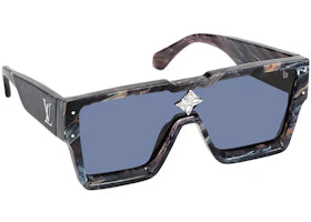 Louis Vuitton Cyclone Sunglasses Grey Marble/Grey (Z1789 W/E) - vue 360