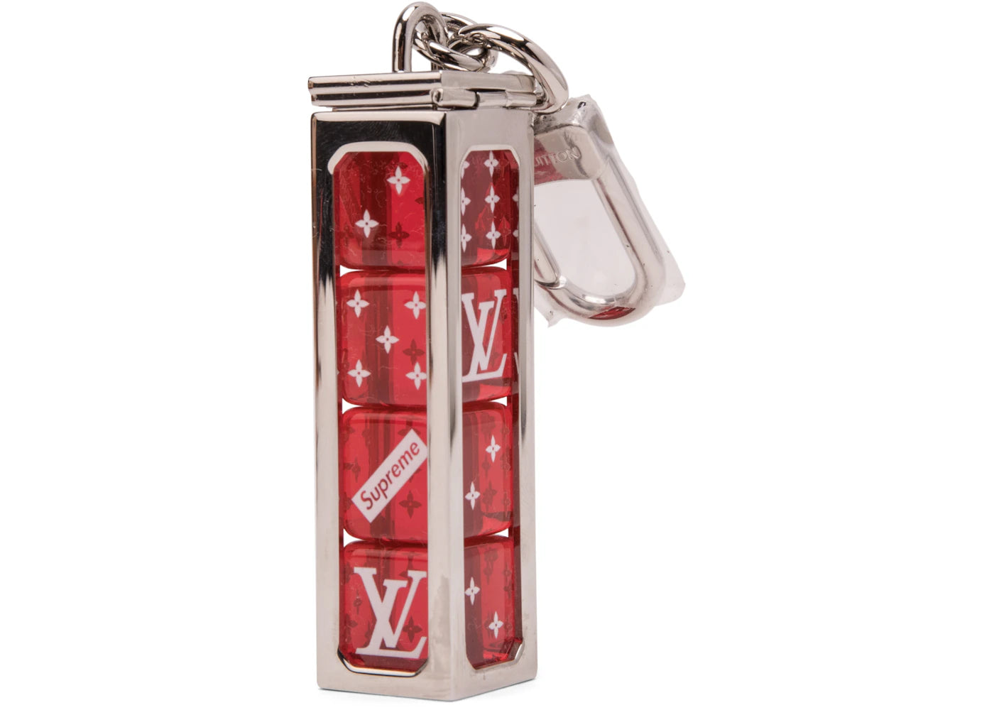Louis Vuitton x Supreme Dice Key Chain Red