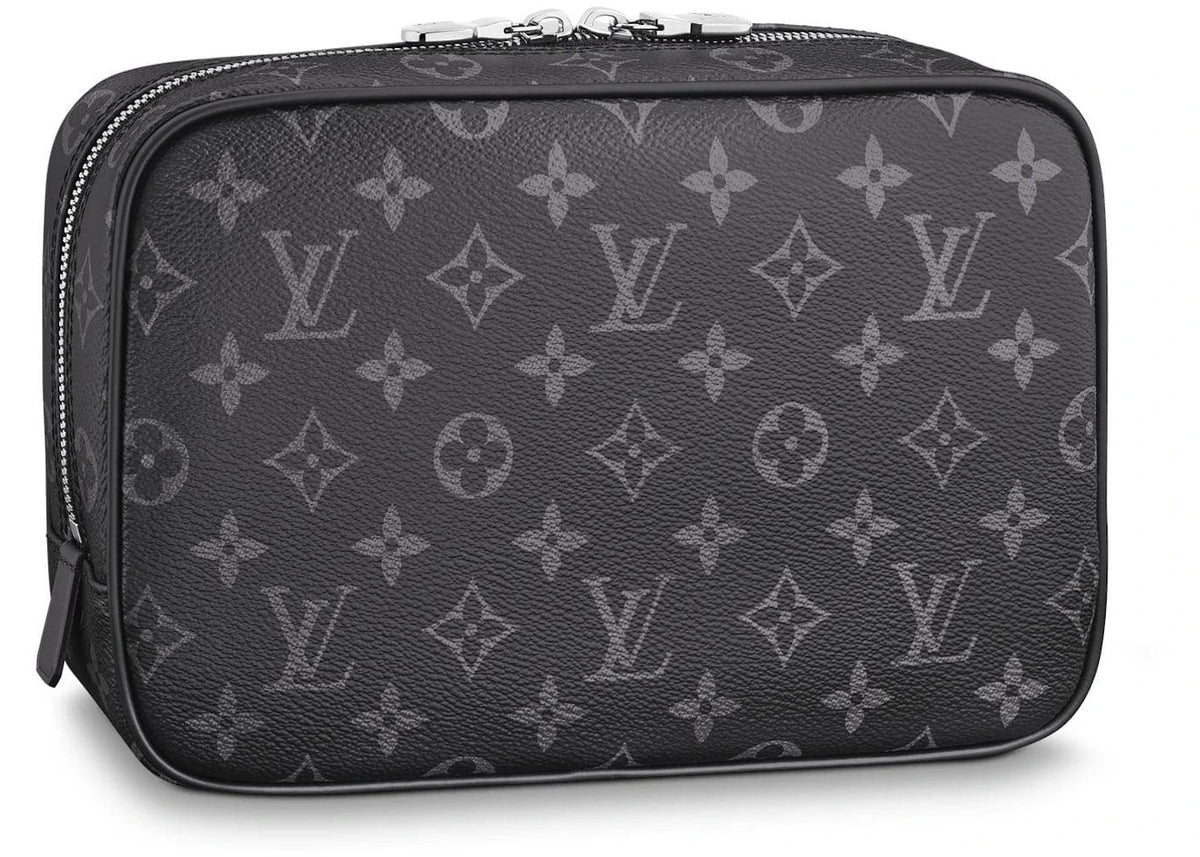 Louis Vuitton Kosmetiktasche Monogram Eclipse GM Schwarz/Grau - vue 360