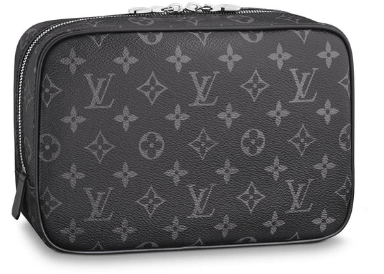 Louis Vuitton Toiletry Pouch Monogram Eclipse GM Black/Grey sneakers - authentic Louis Vuitton shoes