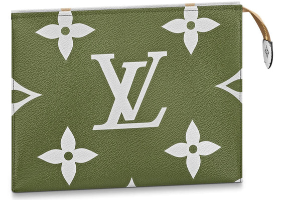 Louis Vuitton Toiletry Pouch 26 Monogram Giant Khaki sneakers - authentic Louis Vuitton shoes
