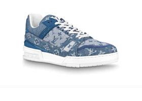 Louis Vuitton Trainer Sneaker Denim Monogram - vue 360